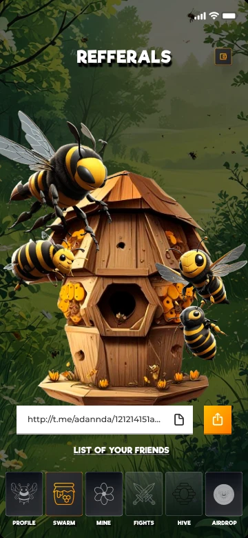 The same hive once the swarm has gathered