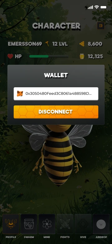 A connected wallet and disconnection in one step