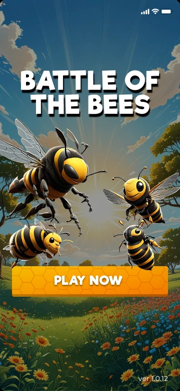 Battle of the Bees - the game launch screen