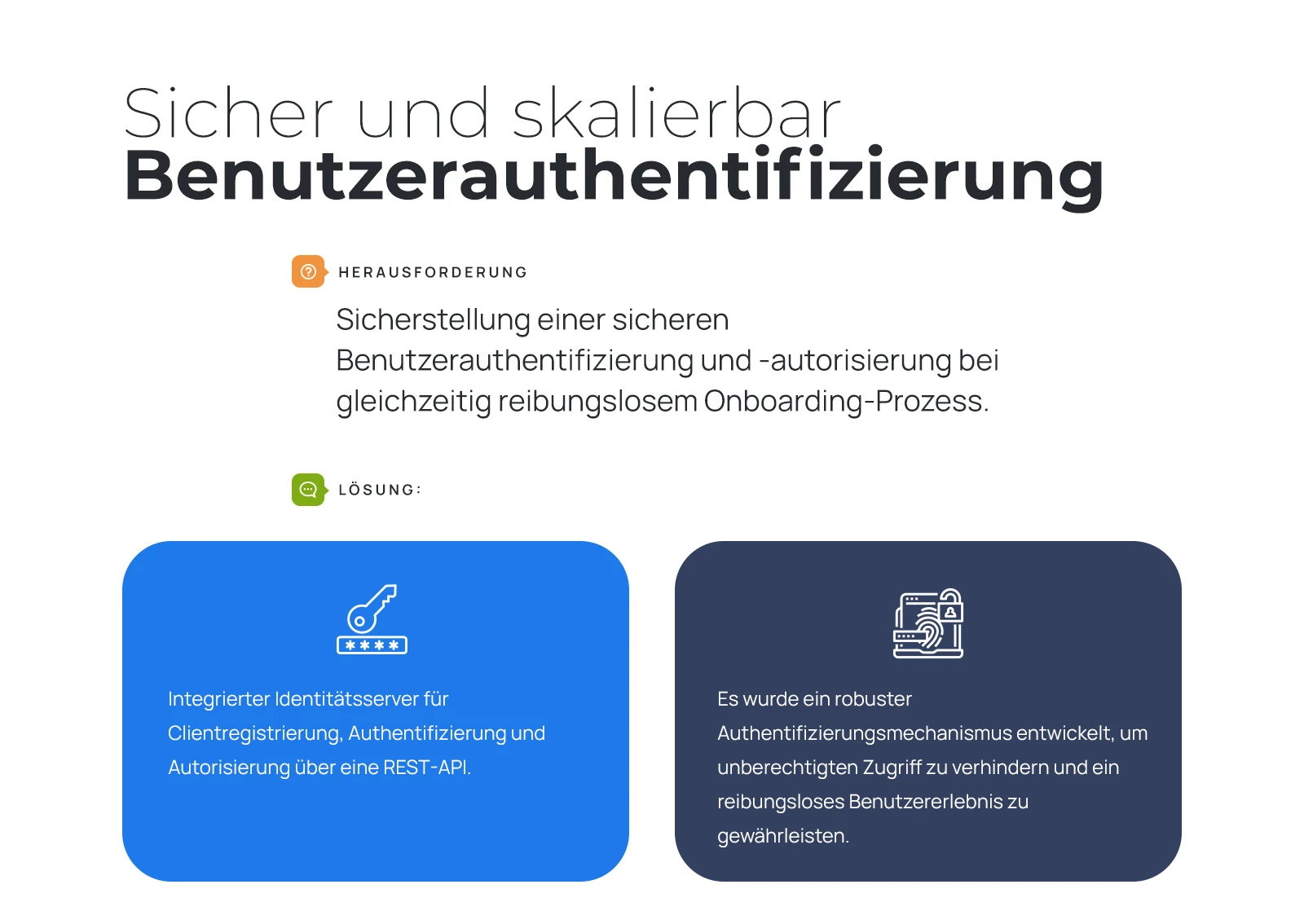 Sichere und skalierbare Authentifizierung: Identitätsserver und Zugriff über REST-API