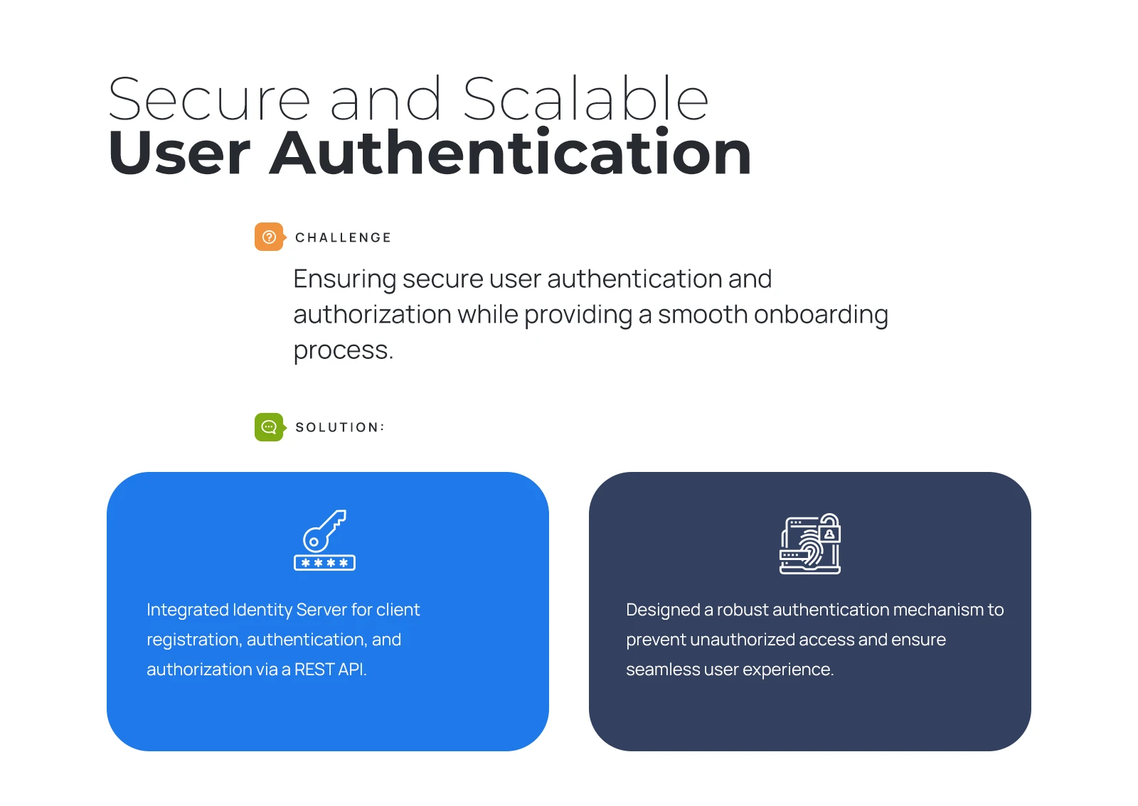 Secure and scalable authentication: an identity server with REST API access