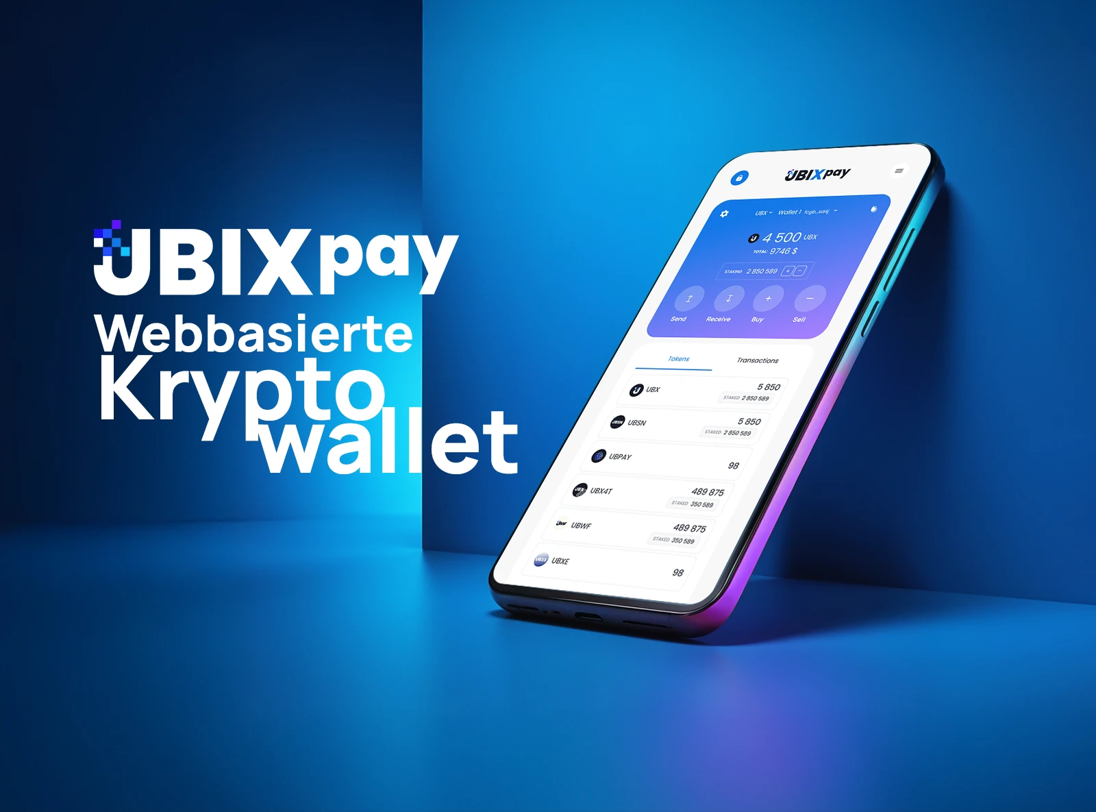 UbixPay - Krypto-Wallet für Werte im Ubix.Network